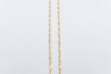 9ct Gold Singapore Twist Chain SNG30 50cm