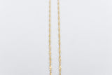 9ct Gold Singapore Twist Chain SNG30 50cm