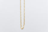 9ct Gold Singapore Twist Chain SNG30 50cm