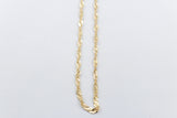 9ct Gold Singapore Twist Chain SNG40 55cm