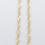 9ct Gold Singapore Twist Chain SNG40 55cm