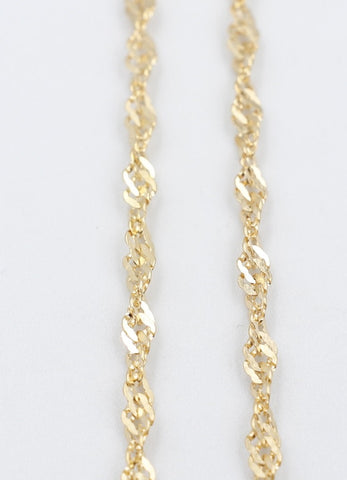 9ct Gold Singapore Twist Chain SNG50 50cm