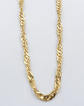 9ct Gold Singapore Twist Chain SNG50 50cm