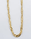 9ct Gold Singapore Twist Chain SNG50 50cm