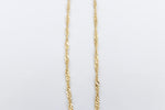 9ct Gold Singapore Twist Chain SNG50 50cm