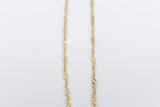 9ct Gold Singapore Twist Chain SNG50 50cm