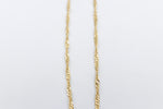 9ct Gold Singapore Twist Chain SNG50 50cm
