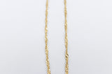 9ct Gold Singapore Twist Chain SNG50 50cm