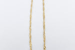 9ct Gold Singapore Twist Chain SNG50 50cm