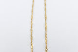 9ct Gold Singapore Twist Chain SNG50 50cm