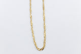 9ct Gold Singapore Twist Chain SNG50 50cm