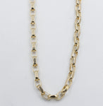 9ct Gold Diamond Cut Belcher Chain 45cm 9YBOD2.45