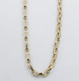 9ct Gold Diamond Cut Belcher Chain 45cm 9YBOD2.45