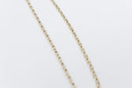 9ct Gold Diamond Cut Belcher Chain 45cm 9YBOD2.45