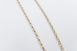 9ct Gold Diamond Cut Belcher Chain 45cm 9YBOD2.45