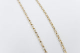 9ct Gold Diamond Cut Belcher Chain 45cm 9YBOD2.45