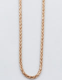 9ct Rose Gold Italian Wheatsheaf Chain 50cms