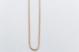 9ct Rose Gold Italian Wheatsheaf Chain 50cms
