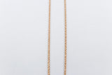 9ct Rose Gold Italian Wheatsheaf Chain 50cms