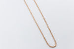 9ct Rose Gold Italian Wheatsheaf Chain 50cms