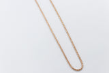 9ct Rose Gold Italian Wheatsheaf Chain 50cms
