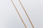 9ct Rose Gold Italian Wheatsheaf Chain 50cms