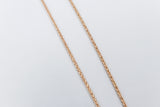 9ct Rose Gold Italian Wheatsheaf Chain 50cms