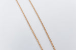 9ct Rose Gold Italian Wheatsheaf Chain 50cms