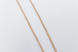 9ct Rose Gold Italian Wheatsheaf Chain 50cms