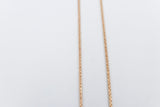 9ct Rose Gold Italian Wheatsheaf Chain 50cms