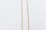 9ct Rose Gold Italian Wheatsheaf Chain 50cms