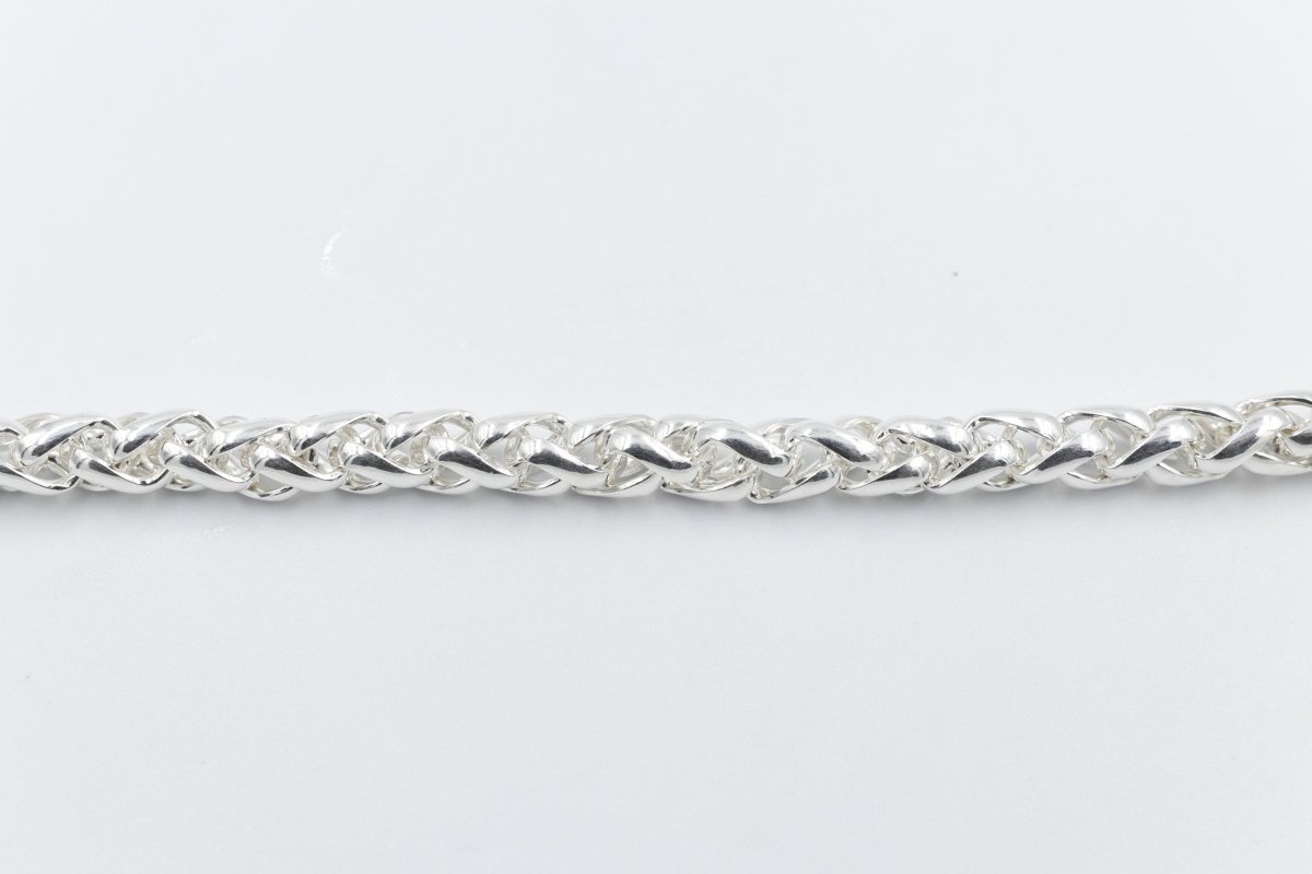 Stg Silver Wheatsheaf Bracelet 21cm SJV583BR