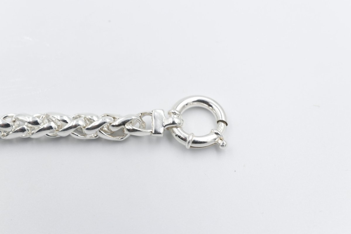 Stg Silver Wheatsheaf Bracelet 21cm SJV583BR