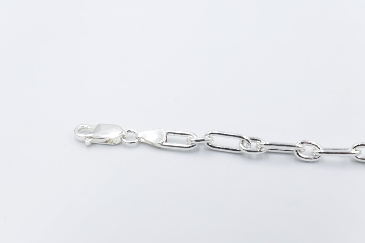 Stg Silver Paperclip Chain Bracelet SJV76419