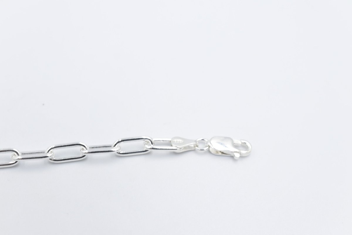 Stg Silver Paperclip Chain Bracelet SJV76419
