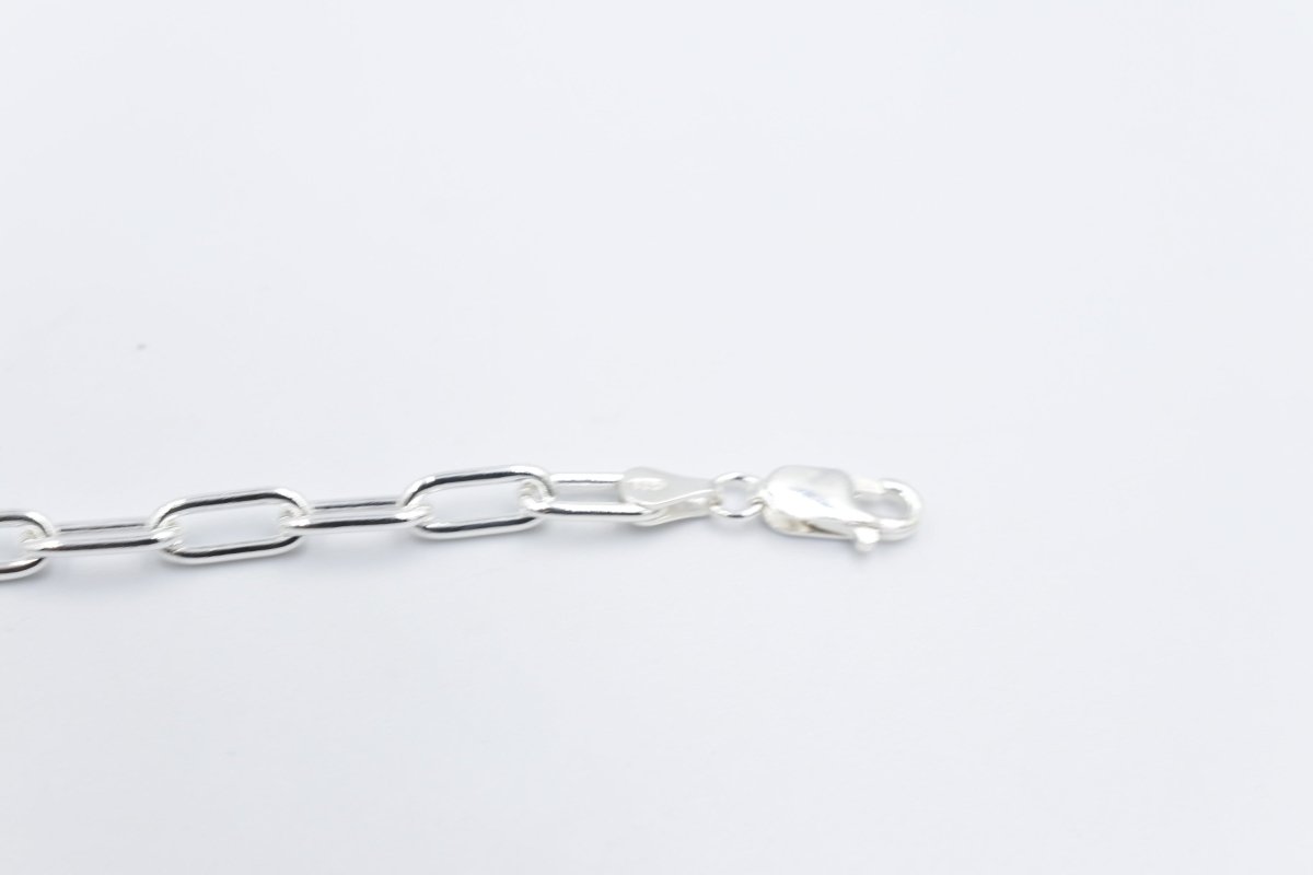 Stg Silver Paperclip Chain Bracelet SJV76419