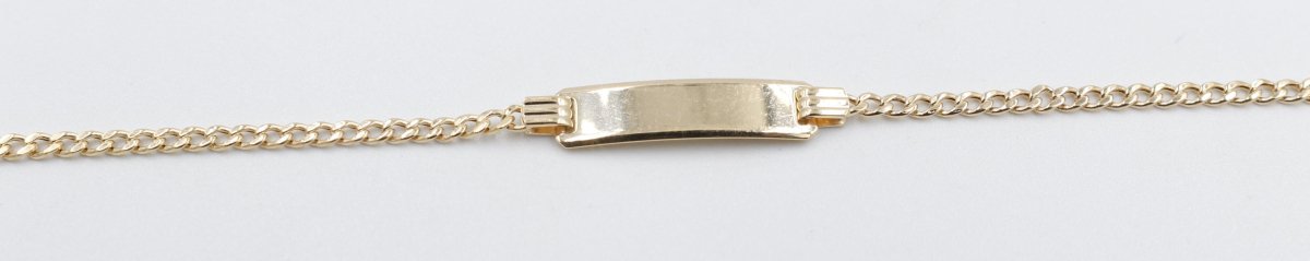 9ct Gold kids ID bracelet 16cm  608PK548/4