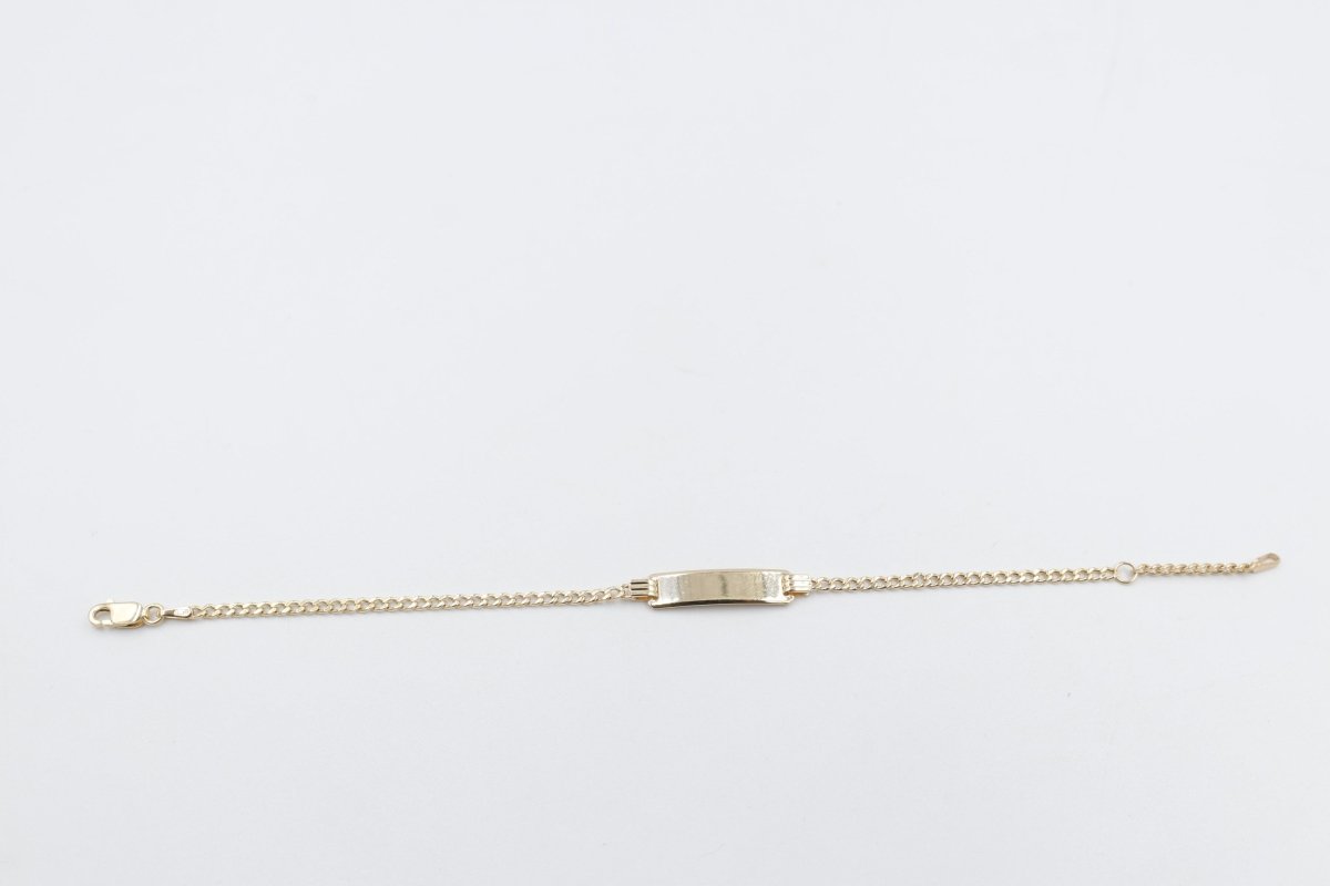 9ct Gold kids ID bracelet 16cm  608PK548/4
