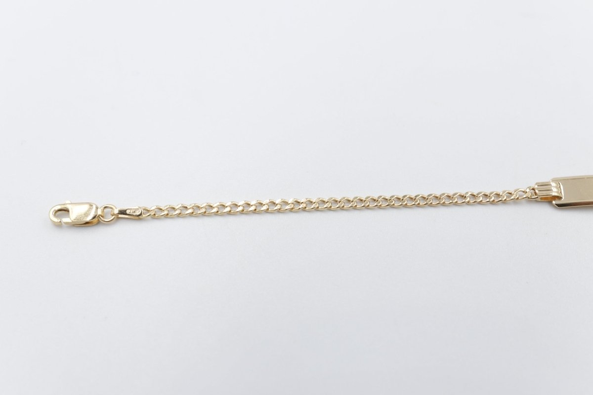 9ct Gold kids ID bracelet 16cm  608PK548/4