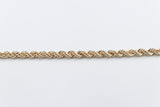 9ct Gold Italian Rope Bracelet 19cm 80HVC91/4 19cm