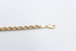 9ct Gold Italian Rope Bracelet 19cm 80HVC91/4 19cm