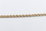 9ct Gold Italian Rope Bracelet 19cm 80HVC91/4 19cm
