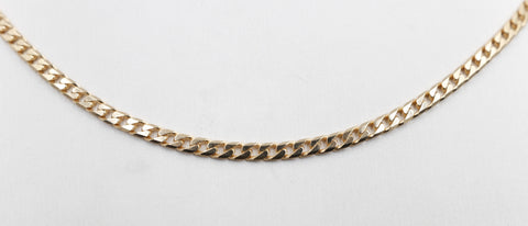 9ct Gold Solid Curb Link Chain 55cm 100HK145/4