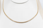 9ct Gold Solid Curb Link Chain 55cm 100HK145/4