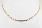 9ct Gold Solid Curb Link Chain 55cm 100HK145/4
