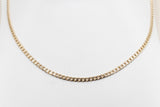 9ct Gold Solid Curb Link Chain 55cm 100HK145/4