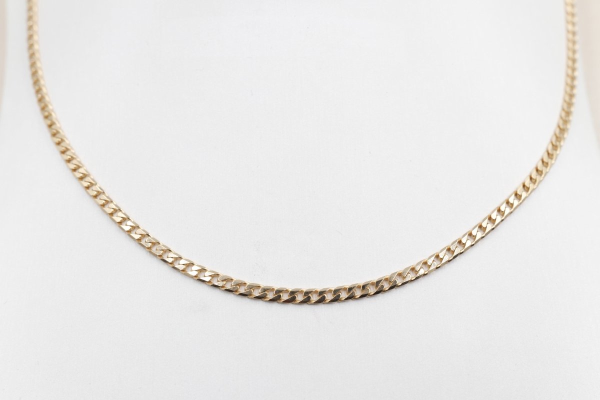 9ct Gold Solid Curb Link Chain 60cm 100HK145/4