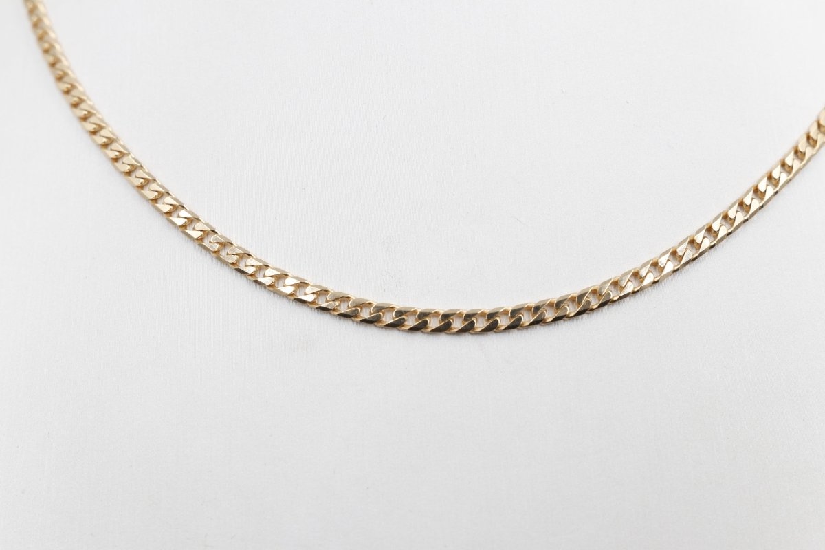 9ct Gold Solid Curb Link Chain 60cm 100HK145/4