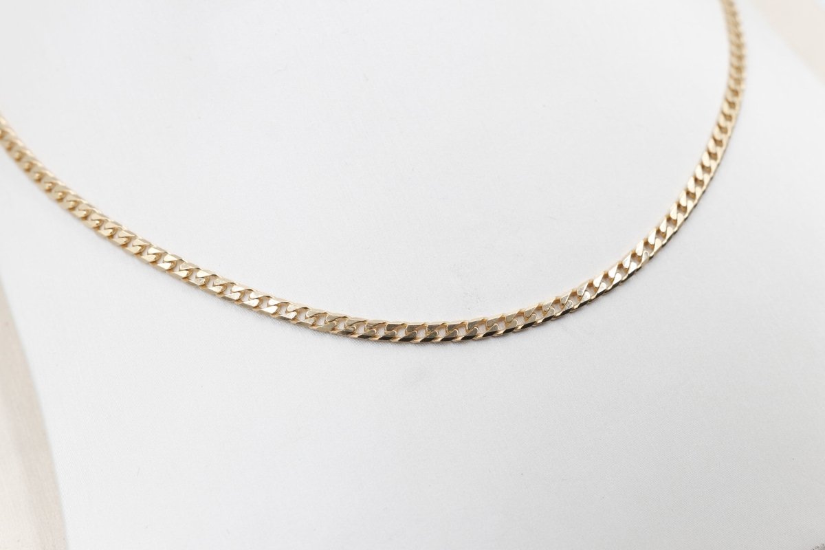 9ct Gold Solid Curb Link Chain 60cm 100HK145/4