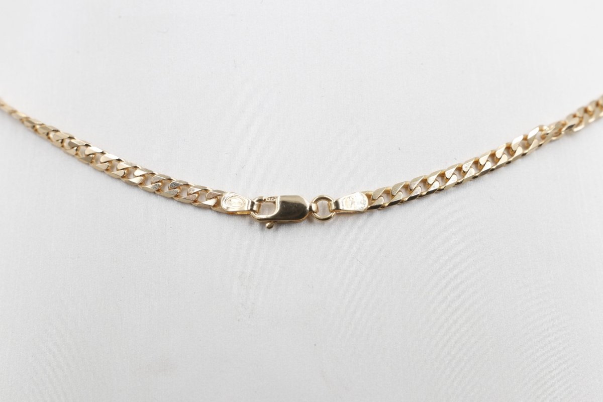 9ct Gold Solid Curb Link Chain 60cm 100HK145/4